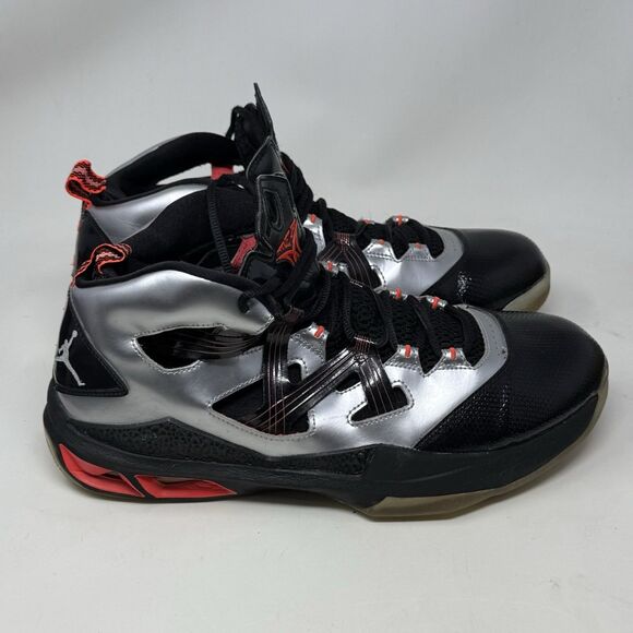 Jordan Melo M9 Basketball Sneakers Mens 12 Sliver Black Carmelo Anthony 2012 - Picture 3 of 15